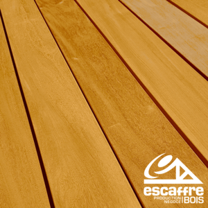 lame terrasse GARAPA - 21 x 145 mm - longueur 4.55 ml - face lisse